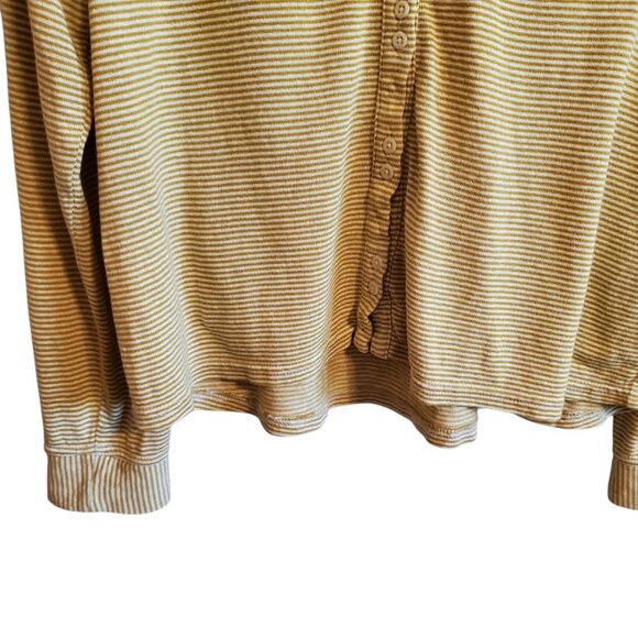 POETRY Hemp Organic Cotton Button Up Neutral Blouse Size 8 - Picture 6 of 15
